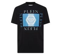 Philipp Plein - T-Shirt Round Neck Ss Hexagon - - Tops - Uomo - Nero - 2XL