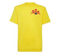 Philipp Plein - T-shirt Round Neck SS Skull - - Tops - Uomo - Giallo - 2XL