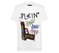 Philipp Plein - T-Shirt Round Neck Ss - - Tops - Uomo - Bianco - 3XL
