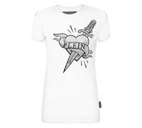 Philipp Plein - T-Shirt Slim Fit Love - -Tops -Donna -Bianco -L