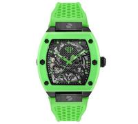 Philipp Plein Orologio analogico pietra / verde chiaro / nero, Taglia One Size