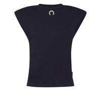Philipp Plein - Top smanicato con piercing al collo rotondo - - Tops - Donna - Blu - S