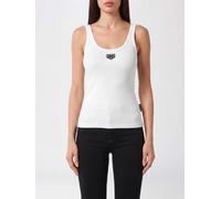 Philipp Plein - Rib Tanktop Placca - - Tops - Donna - Bianco - XL