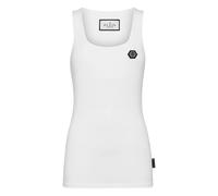 Philipp Plein, ,Tops ,Donna ,Bianco ,S Tank Top Hexagon