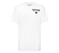 Philipp Plein, ,Tops ,Uomo ,Bianco ,3XL Round Neck T-Shirt Greatness