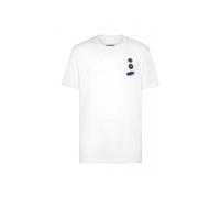 Philipp Plein, ,Tops ,Uomo ,Bianco ,M Jersey T-shirt Girocollo SS Cars Racing