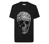 Philipp Plein, ,Tops ,Uomo ,Nero ,M T-Shirt Girocollo Skull