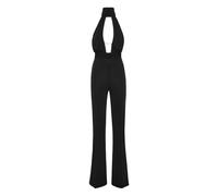 Philipp Plein - Tuta Nera con Logo sul Collo - - Jumpsuits & Playsuits - Donna - Nero - S