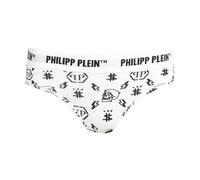 Philipp Plein, ,Underwear ,Donna ,Bianco ,M Bi-Pack Slip Perizoma