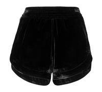 Philipp Plein - Velvet Hot Pants - - Shorts - Donna - Nero - M