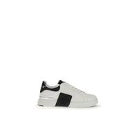 Philipp Plein White Calf Leather Bos Taurus Athletic Sneakers - EU40/US7