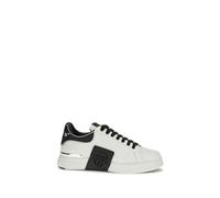 Philipp Plein White Calf Leather Bos Taurus Low Top Sneakers - EU43/US10