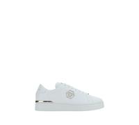 Philipp Plein White Leather Low Top Sneakers - EU45/US12