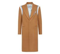 Philipp Plein - Wool Long Coat Gothic Plein - - Coats - Uomo - Beige - L