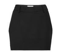 Philipp Plein - Wool Mini Skirt Strass - - Skirts - Donna - Nero - S