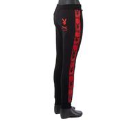 Philipp Plein X Playboy Pantaloni Sportivi Jogger Cristalli Logo Nero Rot 08466