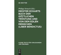 Philipp Strauch Meister Eckarts Buch Der Göttlichen Tröstung (Copertina rigida)