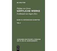 Philipp Von Zesen Sämtliche Werke. Bd 15 (Copertina rigida)