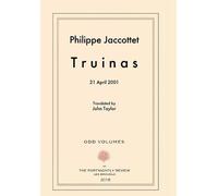 Philippe Jaccottet Truinas (Copertina rigida)