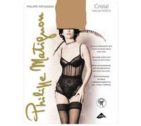 PHILIPPE MATIGNON Cristal Calza Autoreggente 30 Den Semi-Velata Colore Playa Nature 3M