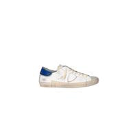 Philippe Model - Sneaker in Camoscio Beige con Spoiler Blu - - Shoes - Uomo - Bianco - 40 EU