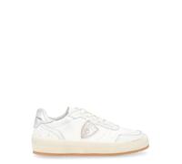 Philippe Model Sneaker Nice in Pelle Cracklé Bianca, Taglia: 38