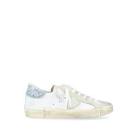 Philippe Model Sneaker Paris X in Pelle Bianca E Denim con, Taglia: 40