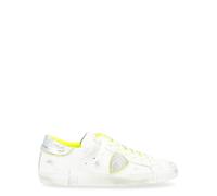 Philippe Model Sneaker Paris X in Pelle Bianca, Gialla E Argento, Taglia: 40