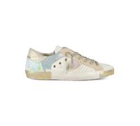 Philippe Model Sneaker Paris X in Pelle Bianca, Oro E Rosa, Taglia: 39