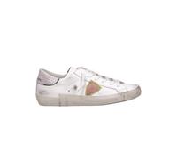 Philippe Model Sneaker Paris X in Pelle Bianca, Rosa E Argento, Taglia: 37