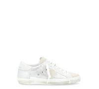 Philippe Model Sneaker Paris X in Pelle Laminata Argento, Taglia: 40