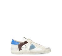 Philippe Model Sneaker Prsx in Pelle Bianca Marrone E Bluette, Taglia: 43