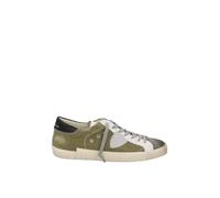 Philippe Model Sneakers Prsx Uomo in Canvas Militare con Dettagli in Pelle PRLUDX03 Verde 45
