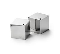 PHILIPPI CUBE - Set saliera e pepe, 2 pezzi, design moderno, in acciaio INOX
