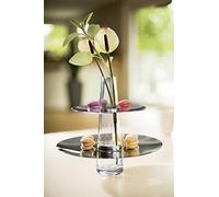 PHILIPPI - FONTAINE Alzata e vaso - per torte, frutta, biscotti, patatine o snack, in vetro e acciaio inox