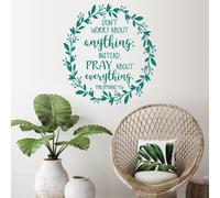 Philippians 4:6 Cristianità Vinile Decalcomania Adesivi Bibbia Citazione Camera
