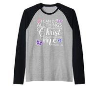Philippians 413 I Can Do all Things Through Christ Christian Maglia con Maniche Raglan