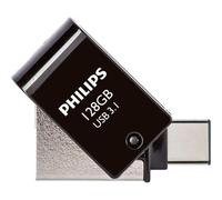 Philips 2 in 1 OTG 128GB USB 3.1 + USB C Midnight nero OTG Sticks FM12DC152B/00