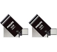 Philips 2-in-1 OTG Edition Ultra Speed USB-C/USB 3.1, unità flash USB doppia 16 GB per PC, laptop, computer, smartphone (Android), tablet, Ultra Small, velocità di lettura fino a 180 MB/s