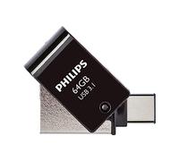 Philips 2-in-1 OTG Edition Ultra Speed USB-C/USB 3.1, unità flash USB doppia 64 GB per PC, laptop, computer, smartphone (Android), tablet, Ultra Small, velocità di lettura fino a 180 MB/s