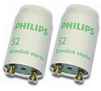 PHILIPS 2 Pezzi S2 Starter 4-22 Watt Serie