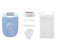 Philips Epilator Series 4000 BRE247/00, 2 velocità, luce LED, blu
