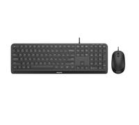 PHILIPS - Tastiera USB Meccanica SPT6207B / 34 Colore Nero (Layout Inglese US) + Mouse SPT6207B / 34 Ottico 1200 DPI Colore Nero