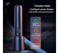 Philips 2024 nuova torcia retrattile con zoom a ricarica diretta, messa a fuoco, riprese lontane, dimmerazione a cinque poli