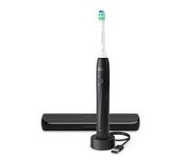 Spazzolino elettrico Philips Sonicare Serie 2000 - Spazzolino sonico con 2 livelli d'intensità, funzione EasyStart, SmarTimer, 14 giorni di autonomia, custodia, nero, HX4023/02, [Nuovo]