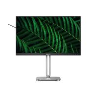 PHILIPS 24B2G5301-Monitor Full HD da 24", regolabile in altezza, altoparlanti, Adaptive Sync (1920x1080, 100 Hz, 1x HDMI 1.4, 1x DisplayPort 1.2, 1x USB-C (100W PD), Hub USB, RJ45) grigio scuro
