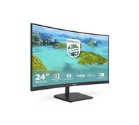 Philips 241E1SCA 24" Gaming Monitor Curvo Freesync 75 Hz LED VA FHD, 4ms, 3 Side Frameless, Casse Audio Integrate, Low Blue Mode, Flicker Free, HDMI, VGA, VESA, Nero