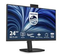 Philips 24B2U3301H Monitor 24 Pulgadas 120Hz Panel IPS, 4ms GtG, Adaptive Sync, Altavoces, Webcam, Altura Ajustable, (1920x1080 HDMI 1x 1.4 DP 1x 1.4 USB Hub) Negro