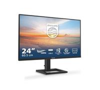 PHILIPS 24E1N1300AM - Monitor FHD da 24 pollici, Altezza regolabile, altoparlanti (1920x1080, 100 Hz, HDMI, hub USB USB-C (65 W Power Delivery)) nero