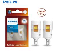 Philips 24V Ultinon Pro6000 T10 W5W Camion LED Segnale Lampadine interne 4000K Luce di posizione lettura piastra bianca calda 24961WU60X2